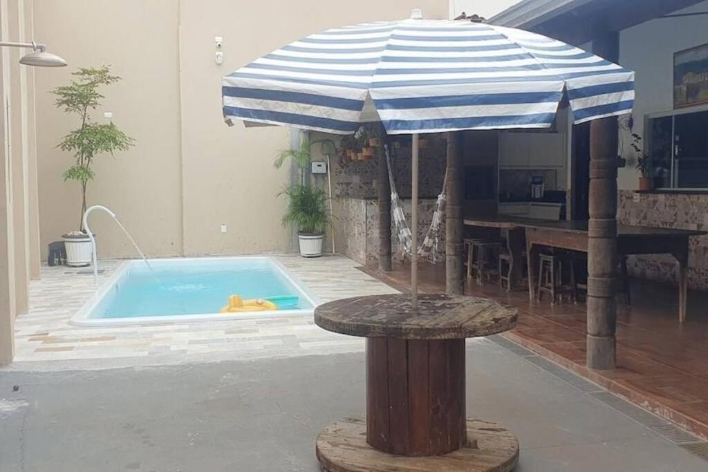Casa De Temporada Uberaba Piscina Quente Villa ภายนอก รูปภาพ
